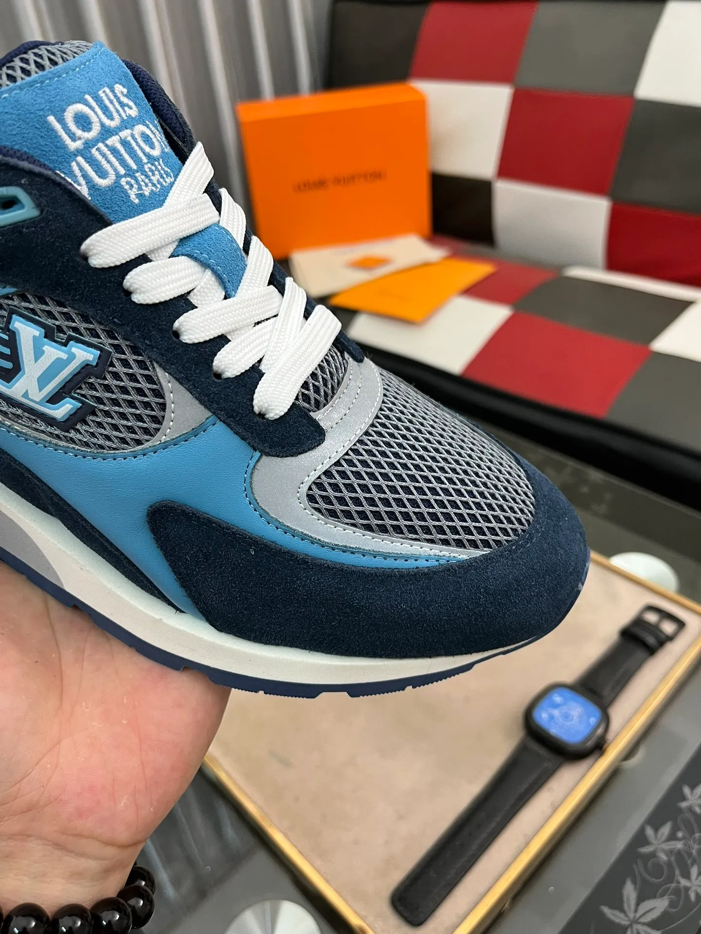 Men's Men's Shoes 💰660⌚️⌚️【LOUIS VUITTON) New 🍀LV Louis Vuitton*——LV classic dad shoes trendy shoes! Made of imported original soft calf leather, imported fly woven lining. Original wear-resistant rubber outsole! High quality products! Code number: 38-44